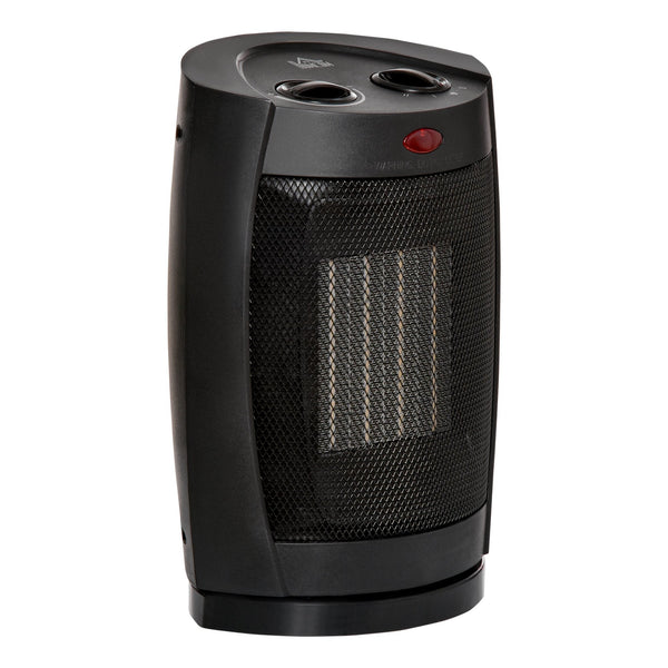 acquista Elektrische oszillierende Tischheizung 19,5x14,8x28 cm 1500W Schwarz