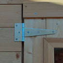 Casetta Box da Giardino per Attrezzi 94x64 cm con Porta Singola Cieca in Legno Naturale