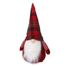 Gnomo tessuto scozzese rosso cm xh45