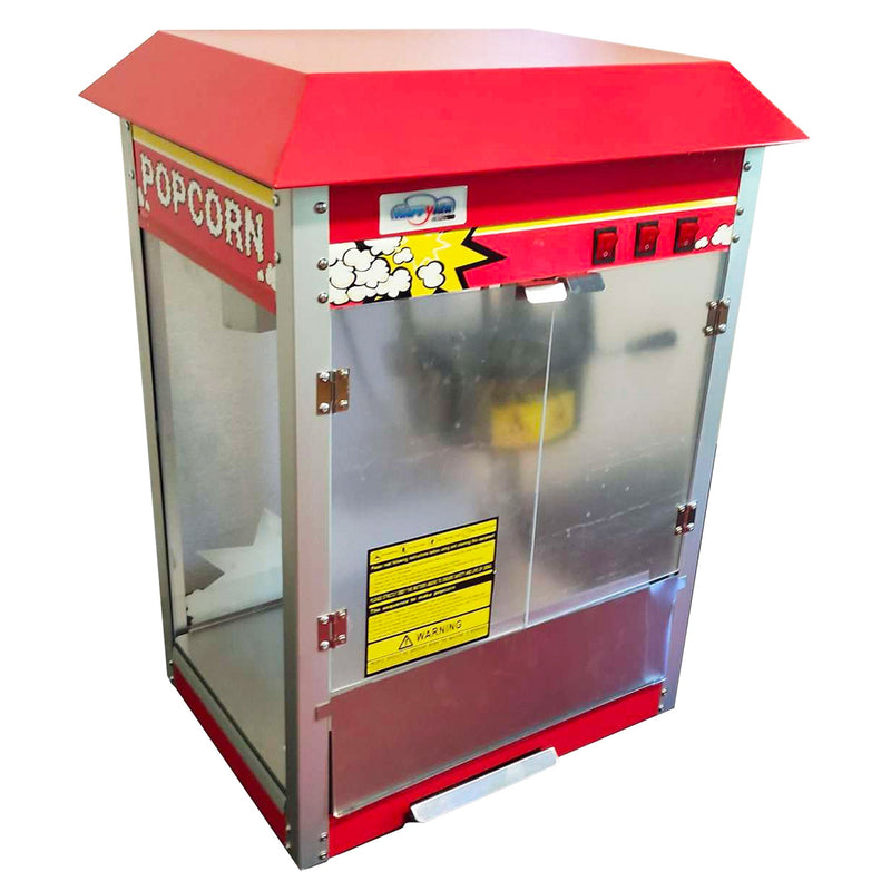 Macchina per Popcorn Elettrica 55x41x74 cm con Pentola in Teflon Original Happy Air