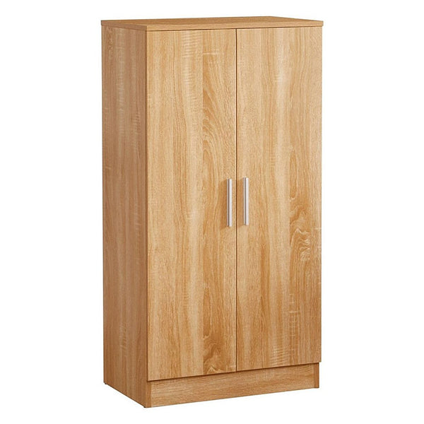 acquista Scarpiera 2 Ante 108x55x36 cm in legno rovere chiaro