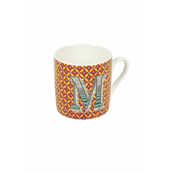 acquista Tazzina da Caffè con Lettera “M” Ø5,3x5,5 cm in New Bone China VdE Tivoli 1996 Monogram