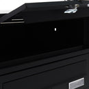Cassetta Postale 160x60x17 cm 10 Posti con Supporto in Metallo Antracite