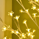 Albero di Natale 180 cm con 180 Luci LED 3 Livelli di Luminosità per Interni ed Esterni Bianco      