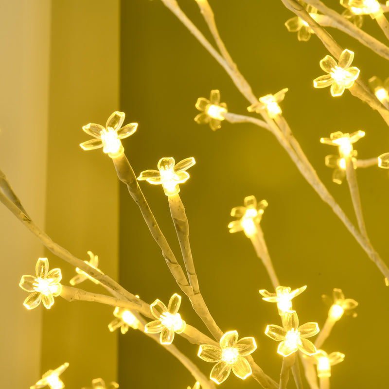 Albero di Natale 180 cm con 180 Luci LED 3 Livelli di Luminosità per Interni ed Esterni Bianco      