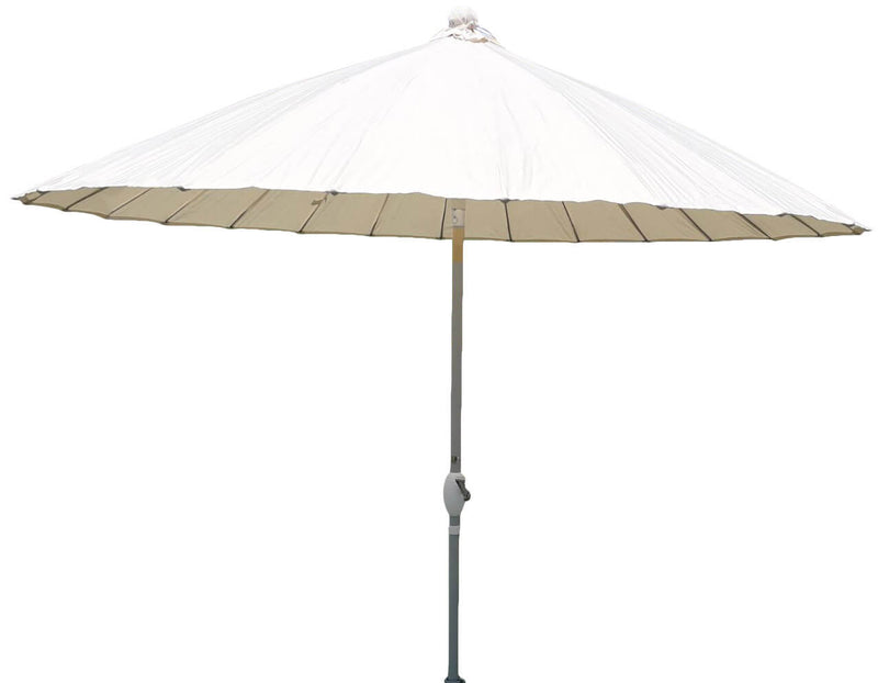 Ombrellone da Giardino Ø2,6 m Palo Ø38 mm in Alluminio Kraus Due Bianco