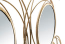 Pannello Specchio Oro Round 124,5x4x53,5 cm in Ferro Oro