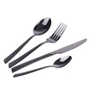 Servizio Set di Posate 24 Pezzi in Acciaio Inox VdE Tivoli 1996 Cut Nero