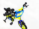 Bicicletta per Bambino 12" 2 Freni con Borraccia e Scudetto Frontale Gialla e Blu