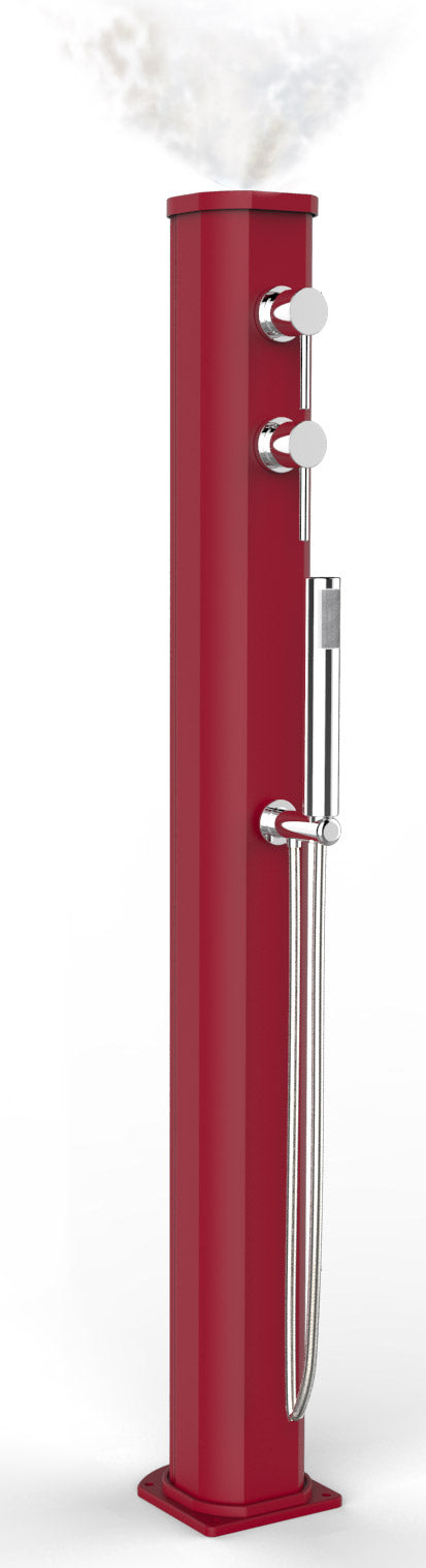Doccia Solare da Esterno con Nebulizzatore Miscelatore e Doccetta Mobile Arkema Jolly Go Cherry prezzo
