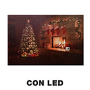 Quadro con led legno salotto multicolor rettangolare cm 60x40xh1,8