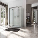 Box Doccia 3 Lati 2 Ante Battenti In Cristallo Opaco 6mm H185 Fosterberg Koge Trio Varie Misure