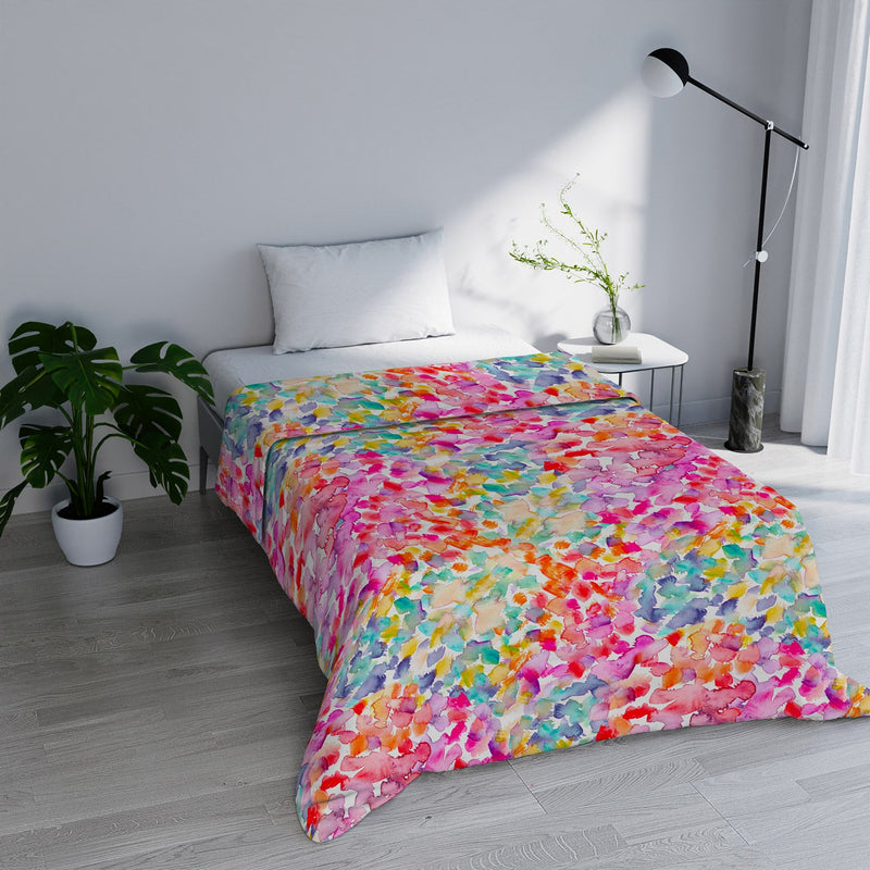 Trapuntino Estivo in Microfibra 100 gr con Stampa Spring Basic Varie Misure