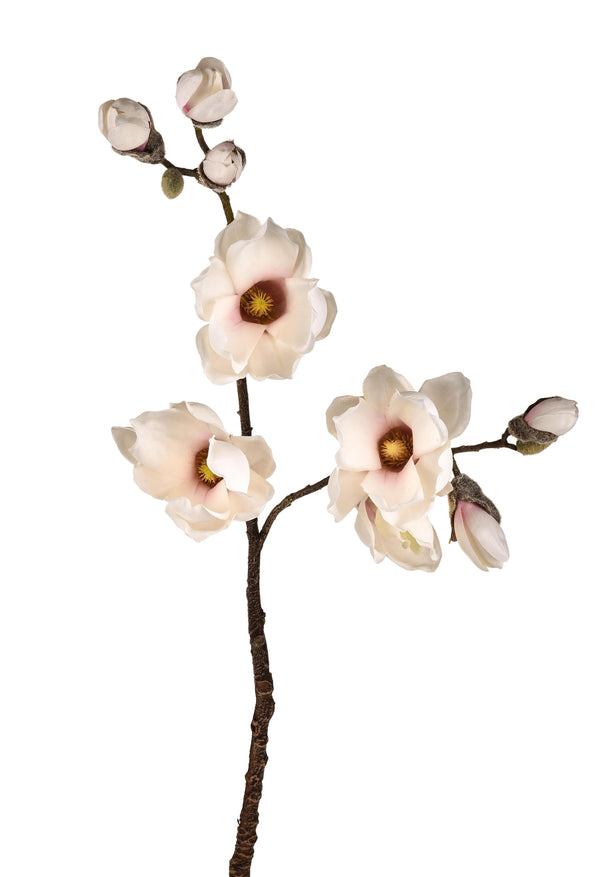 Set 6 Magnolien mit 9 Kunstblumen Höhe 106 cm sconto