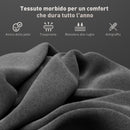 Set 2 Sedie da Pranzo Imbottite Schienale Ergonomico in Velluto Grigio   