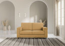 Divano 2 Posti 148x85x85 cm Marrak in Tessuto Ocra