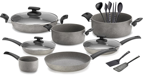 Olympia Rockers 16-teiliges Kochgeschirr-Set aus Antihaft-Aluminium prezzo