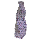 Set 10 Scatole cartone multicolor rettangolare 