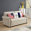 Divano Letto 180x85x92 cm in Tessuto Beige