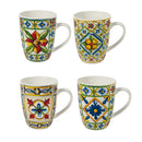 Set 4 Tazzine da Caffè Ø5,8x6,8 cm in New Bone China VdE Tivoli 1996 Costiera