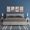 Letto Matrimoniale Testata Doghe Dritta Ankel Grigio Varie Misure