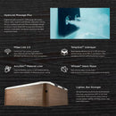 Vasca Idromassaggio Spa Oslo Amber Aero Plus Smart con Wifi per 6 Persone 180x180x65 cm in Materiale Plastico Effetto legno Ambra      