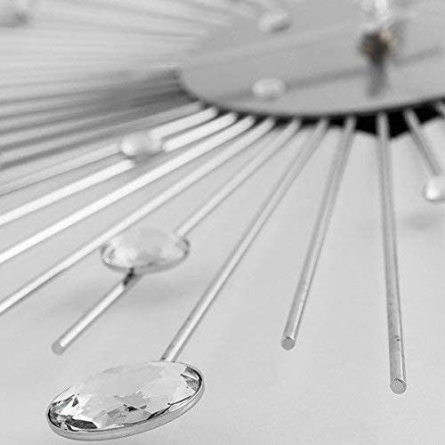 Orologio da Parete in Metallo Ø50 cm Stella di Cristallo