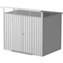 Casetta Box da Giardino 249,1x209,3x231,3 cm in Acciaio Zincato Grigio