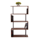 Libreria da Parete in Legno Noce 80x30x145 cm 
