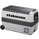 Frigo Congelatore 50 L Compressore Portatile con Ruote AC/DC 12V/24V Frigorifero 220V Bianco e Grigio      