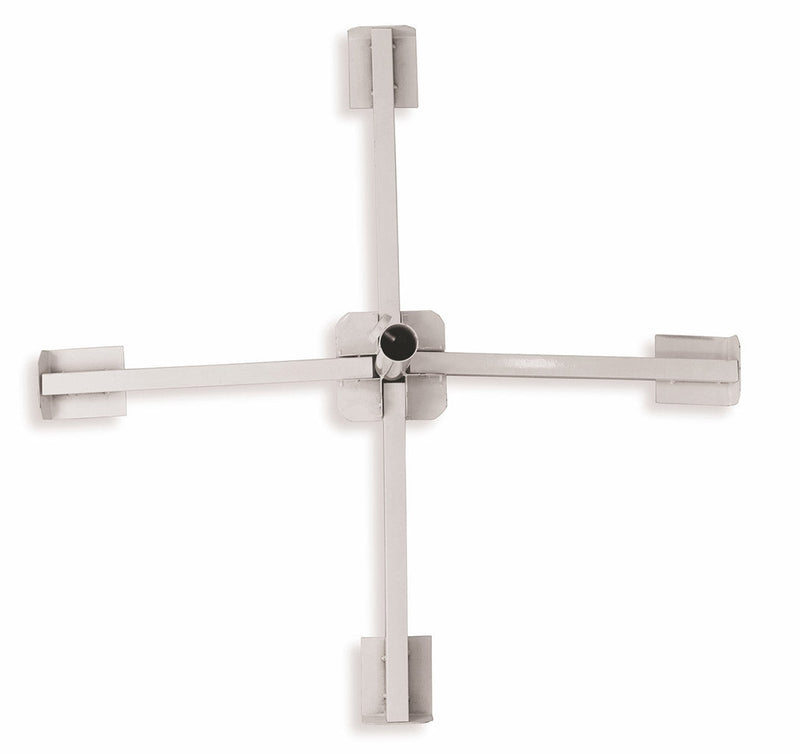 Base per Ombrellone da Giardino Pieghevole in Ferro Soriani Bianco