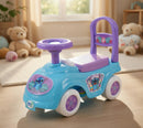 Macchina Cavalcabile per Bambini Volante Direzionabile Vano Contenitore e Telefono Disney Stitch Azzurro e Viola