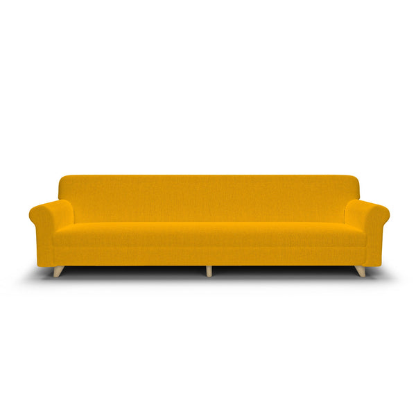 sconto Bezug für 4-Sitzer-Stretchsofa aus gelbem Polyester