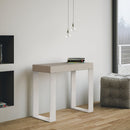 Consolle Allungabile 90-300x40x77 cm Tecno Cashmere Telaio Bianco 
