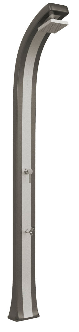 prezzo Doccia da Giardino Miscelatore e Lavapiedi Arkema Spring Plus Fascia Inox Dove Grey