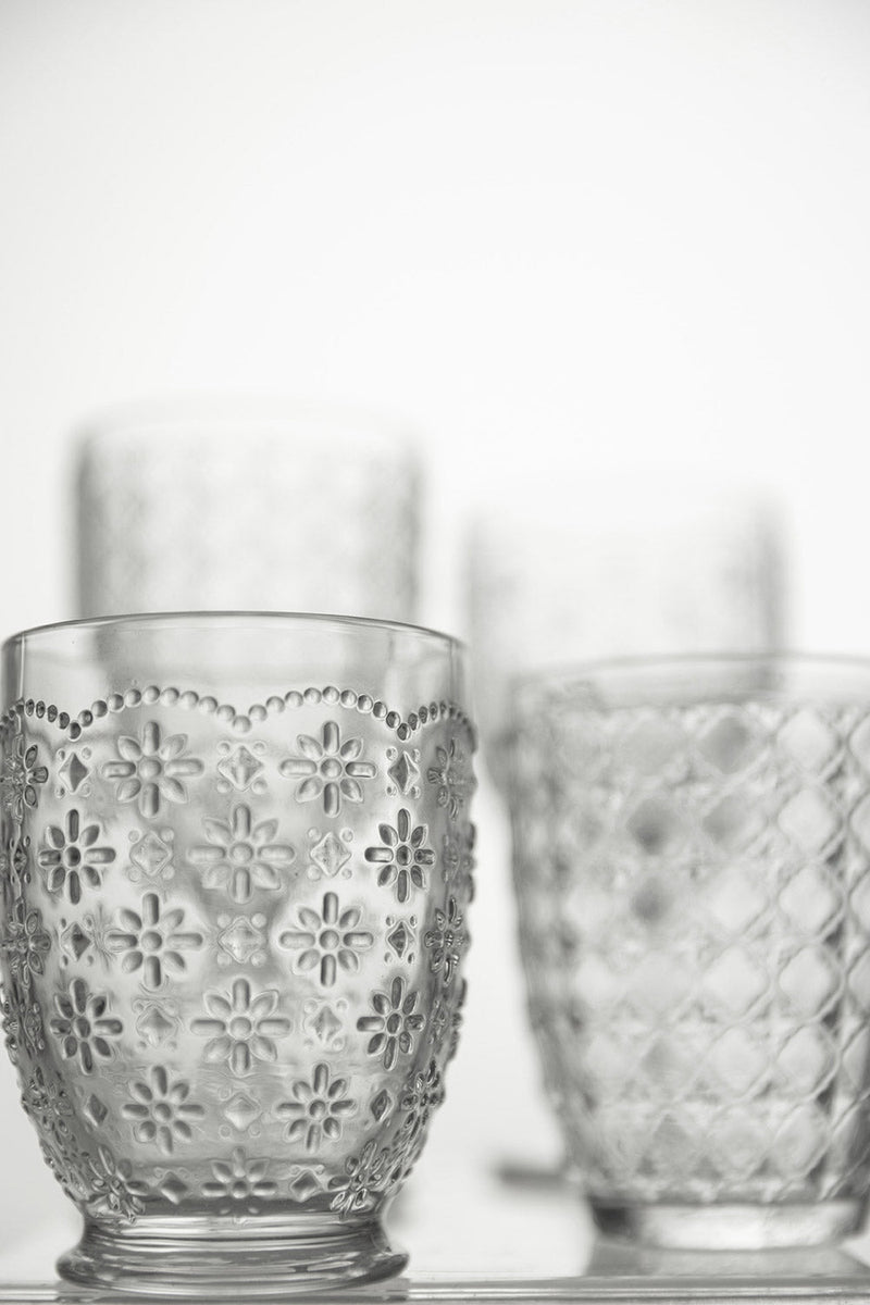 Set 6 Bicchieri Acqua in Vetro 230 ml Villa d'Este Home Tivoli Sicilia