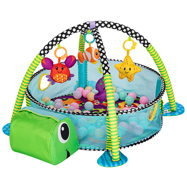 Palestrina Box Tappeto Neonato Bambino Tartaruga Fitch Baby con Recinto Palline sconto