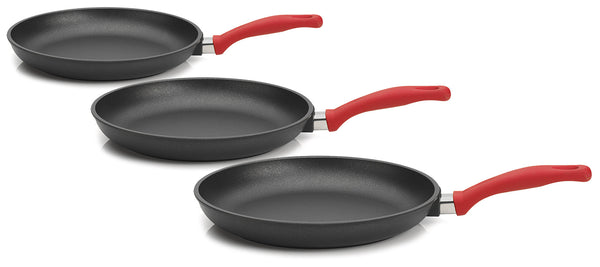 Set 3 Pfannen Ø20-24-28 cm aus Olympia Love Antihaft-Aluminium-Druckguss sconto