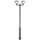 Lampada Palo Alto da Giardino 2 Luci E27 in Alluminio Sovil Grigio