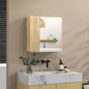 Pensile da Bagno con Specchio 60x15x60 cm in Truciolato Legno Naturale