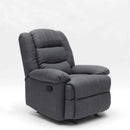 Poltrona Relax Reclinabile Manuale 89x100x100 cm in Tessuto Grigio