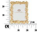 Cornice Old Leaf 20,5x2x26 cm in Poliresina e Vetro Oro