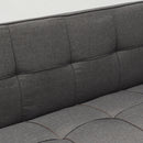 Divano Letto 175x83x74 cm in Tessuto Grigio Scuro