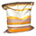 Fadi Yellow Line Nylon Pouf Sesselkissen