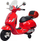 Piaggio Vespa GTS Elettrica 12V con Bauletto per Bambini Rossa