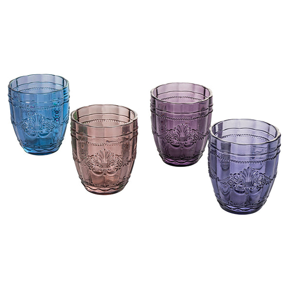 acquista Set mit 4 Syrah Provence Wassergläsern in Villa d'Este Home Tivoli Purple Glass