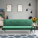Divano Letto Clic Clac 171x75x73 cm in Tessuto Verde