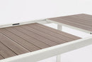 Tavolo Allungabile da Esterno 220-340x100x75h cm in Alluminio e Polywood Belmar Vapor  