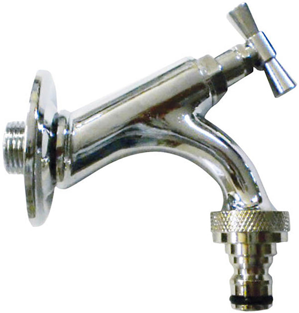 Gartenbrunnenhahn aus verchromtem Messing mit Morelli Country Schnellkupplung prezzo