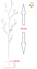 Appendiabiti da Terra 33x33x178 cm in Ferro Battuto Vasconi Salice Giallo